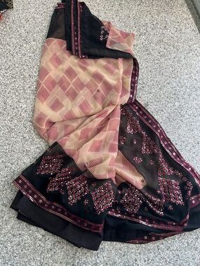 Embellished  Printed Sari